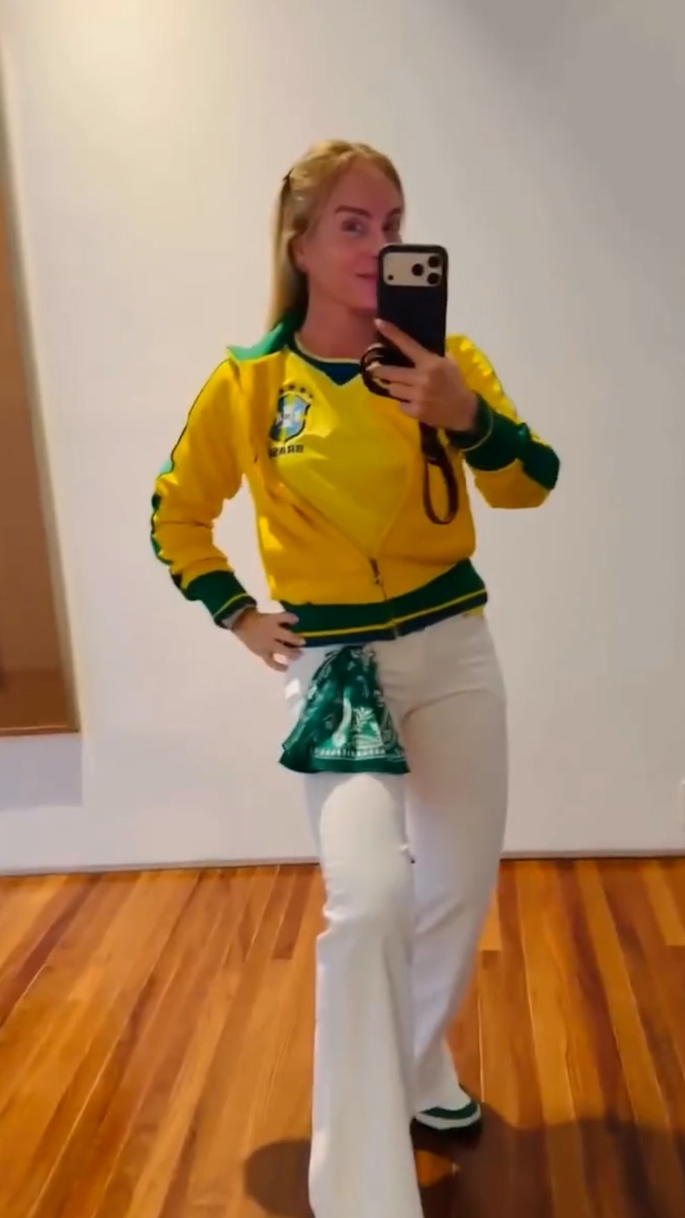 Angélica: veja o look da apresentadora para torcer pelo Brasil | Gshow
