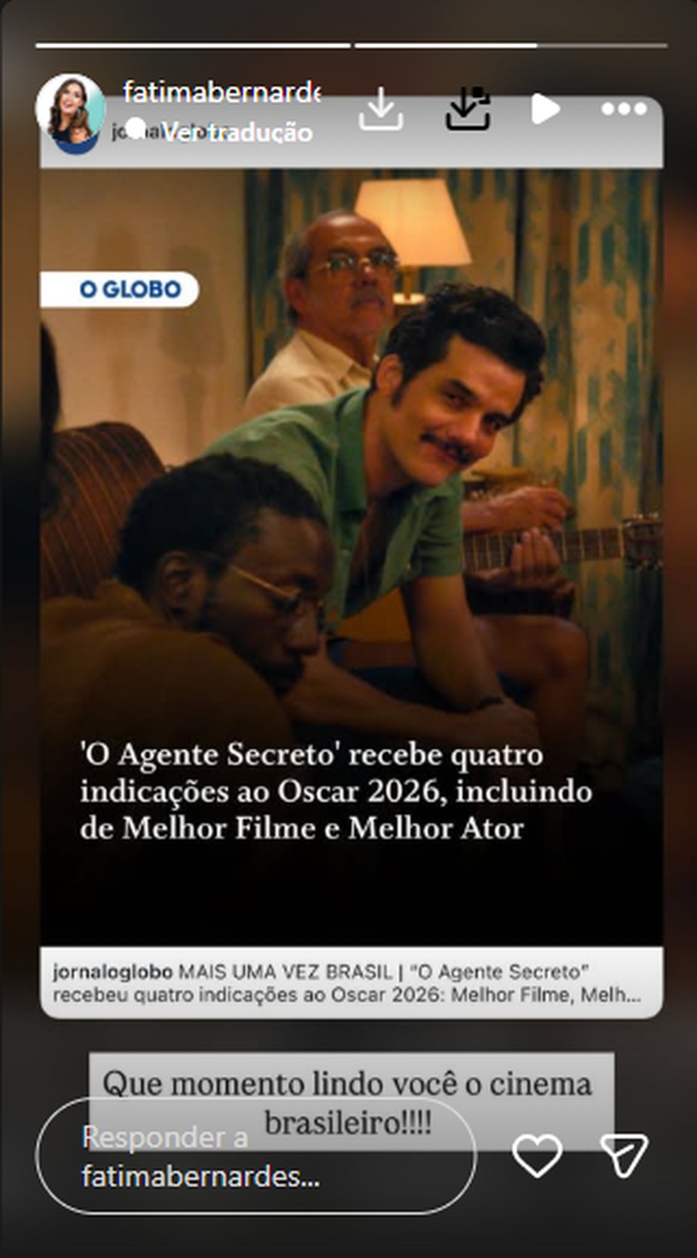 F&aacute;tima Bernardes &mdash; Foto: Reprodu&ccedil;&atilde;o/Instagram