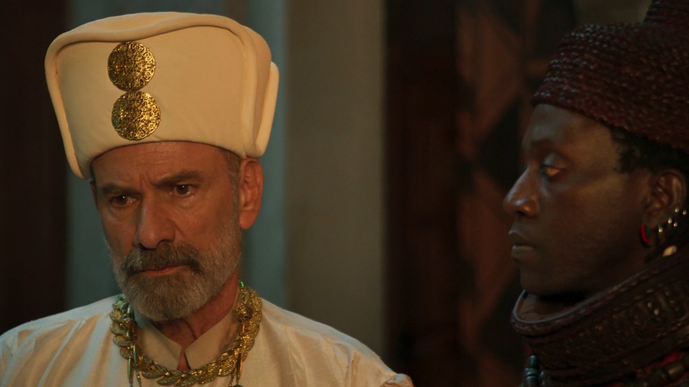 A Nobreza do Amor: Paxá Soliman terá um desfecho trágico  — Foto: Reprodução/TV Globo