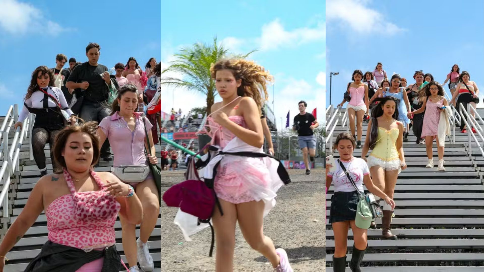 Lollapalooza 2026: looks cor-de-rosa dominam entre o público em dia de Sabrina Carpenter