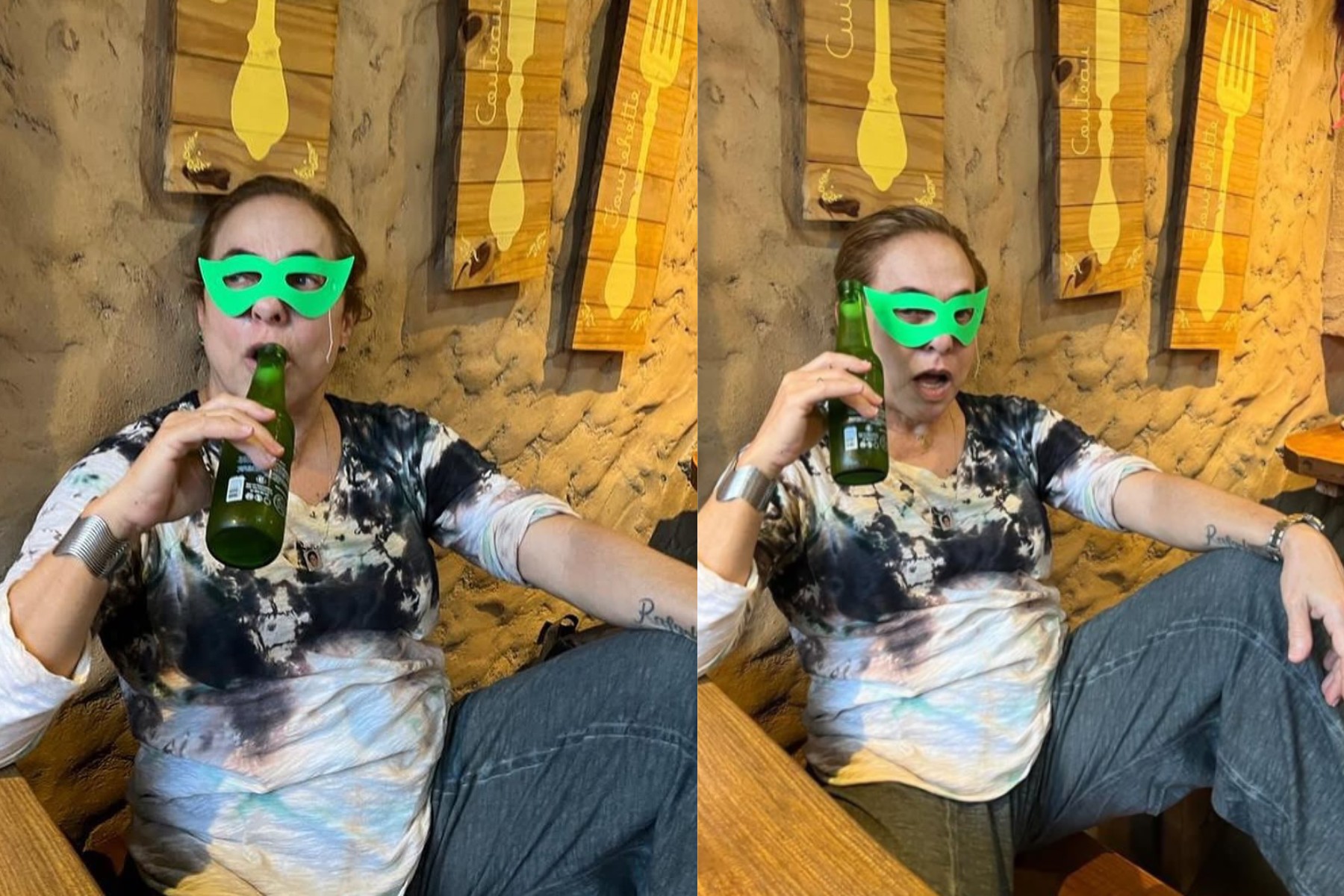 Cissa Guimarães compartilha clique descontraído: 'Ainda é carnaval por aí também?'