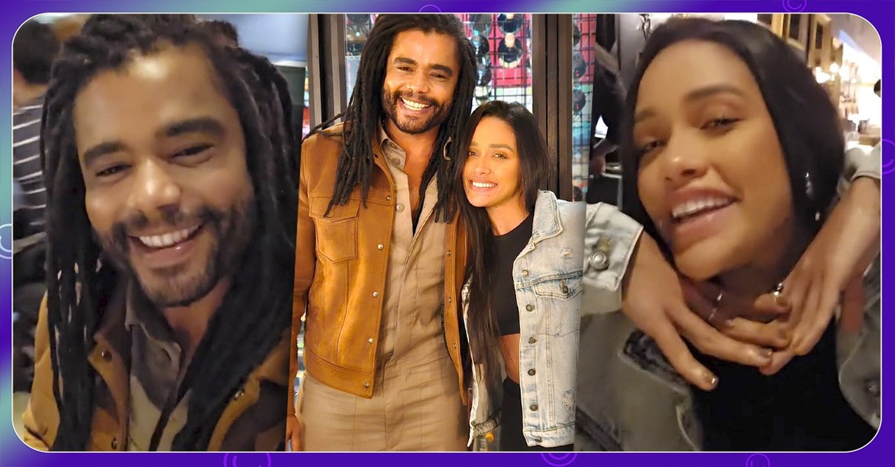 Eva e Diogo Almeida almoçam juntos, e ex-sister afirma: 'Fofocando horrores'