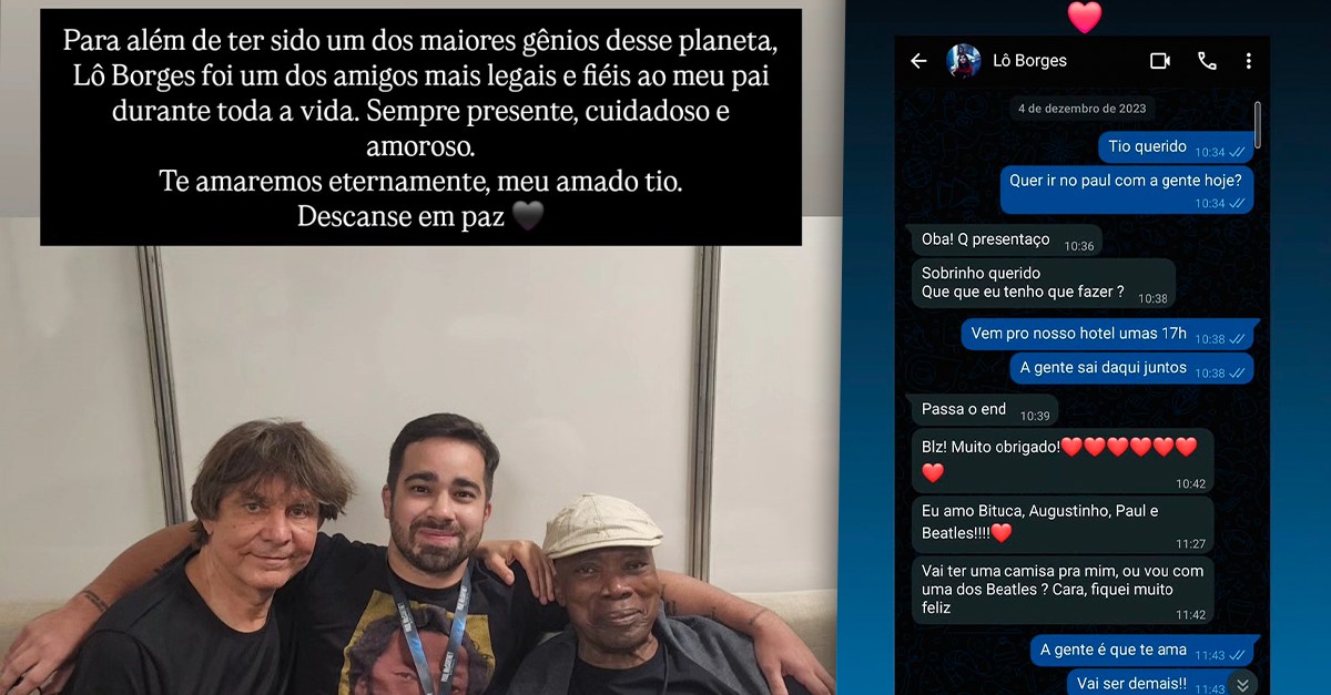 Famosos lamentam a morte de Lô Borges, um dos fundadores do Clube da Esquina