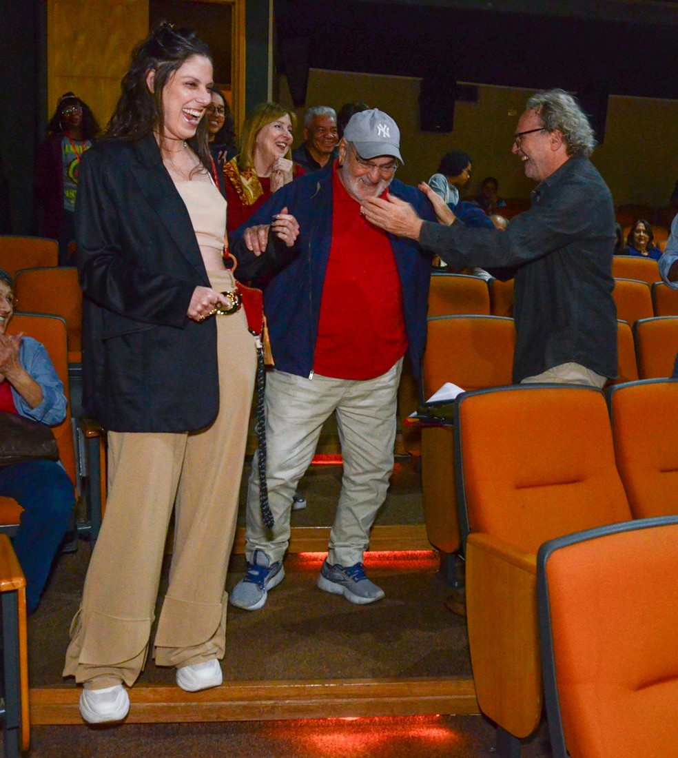 Lima Duarte recebe homenagem em São Paulo — Foto: Araujo/AgNews