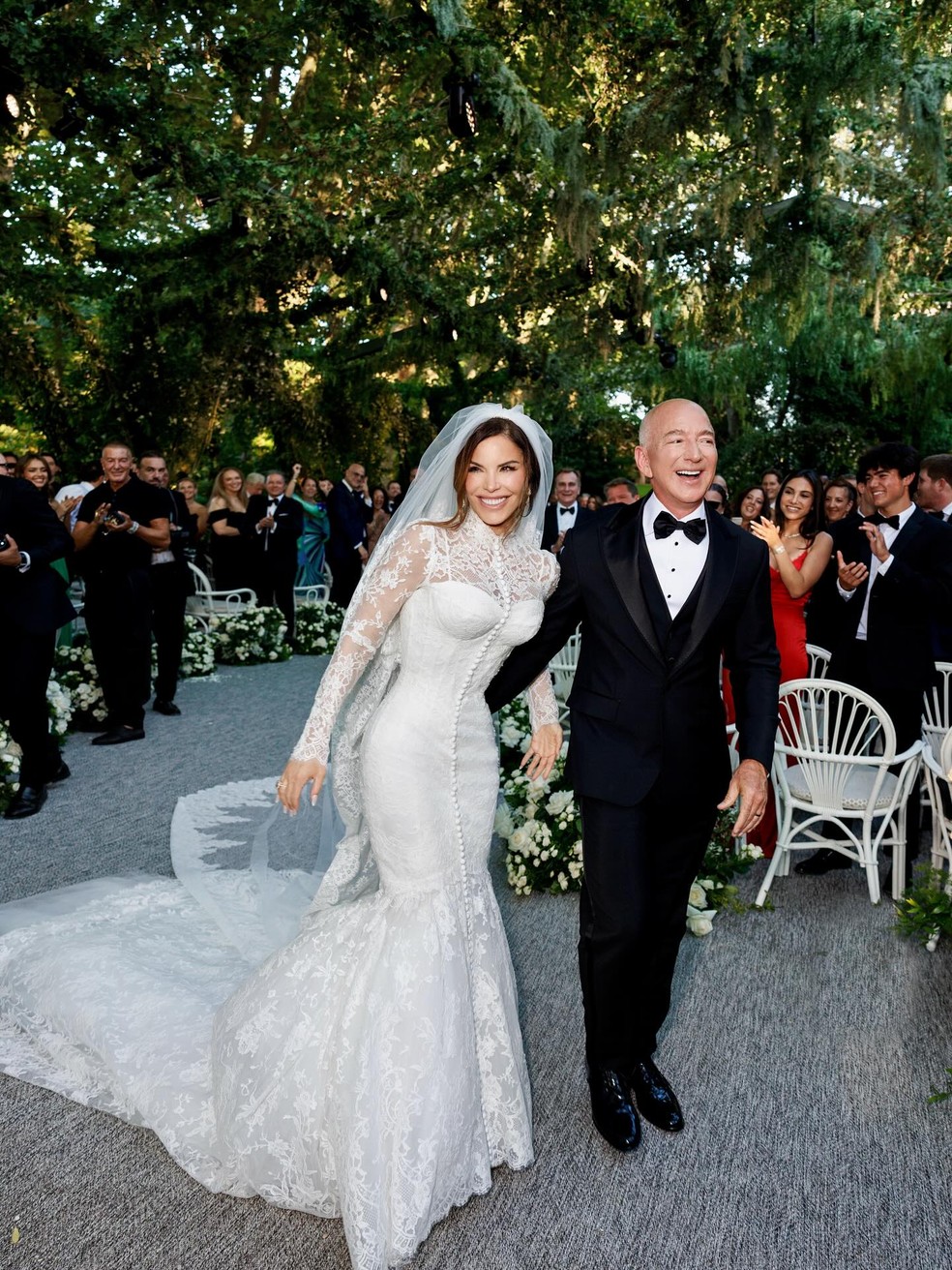 Lauren Bezos e Jeff Bezos — Foto: Instagram