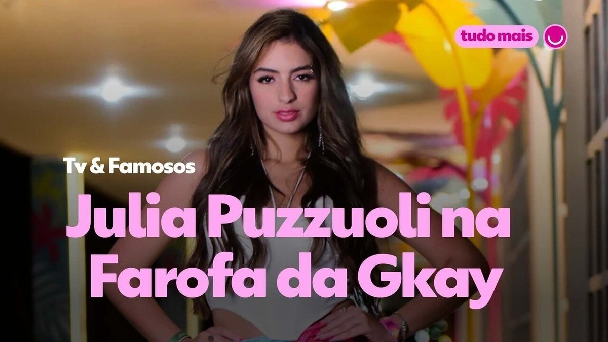 Julia Puzzuoli na Farofa da Gkay