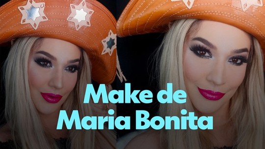 Maquiagem de Maria Bonita Tema São João. 