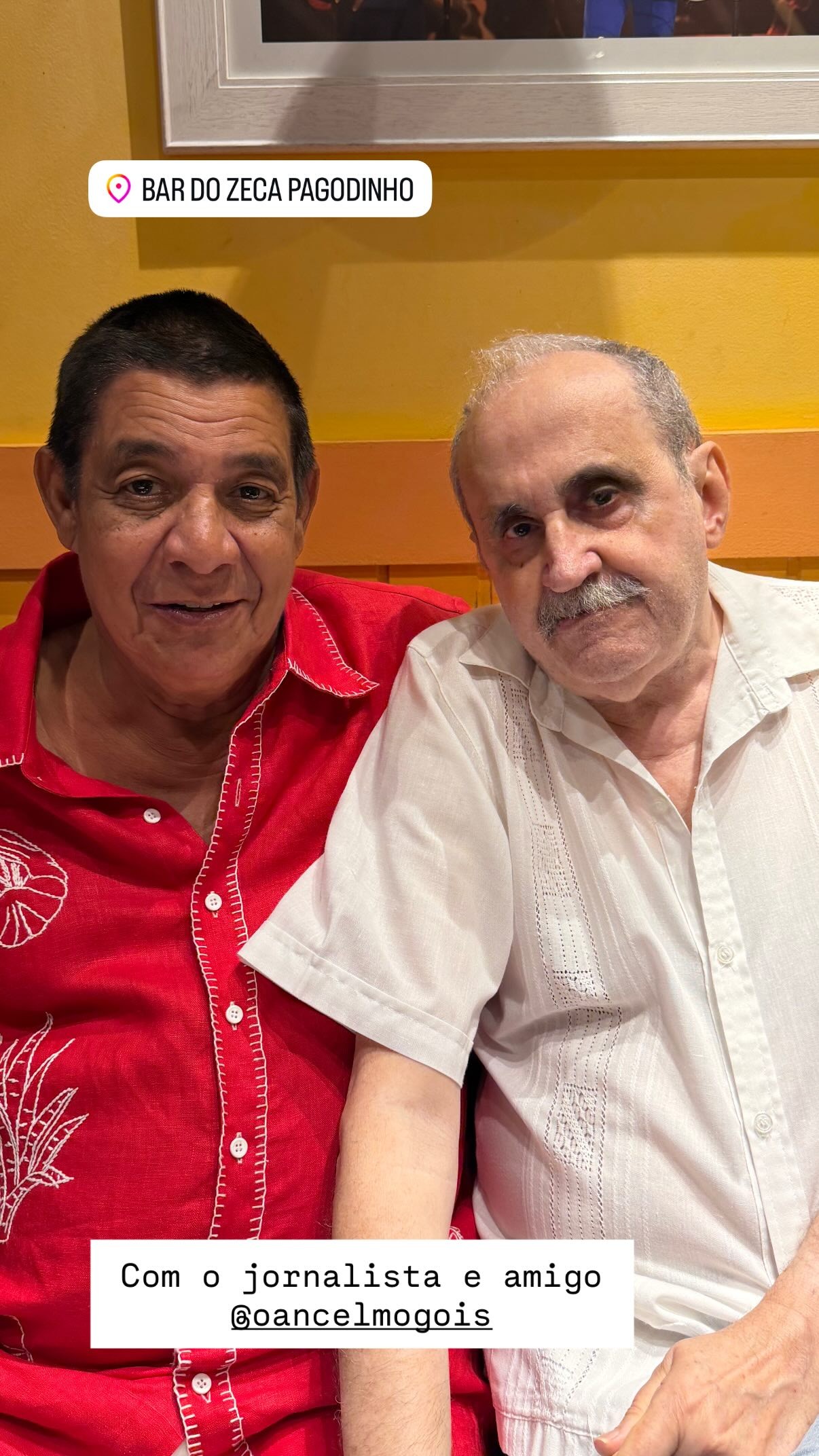 Zeca Pagodinho chega para a sua famosa e tradicional feijoada de São Jorge