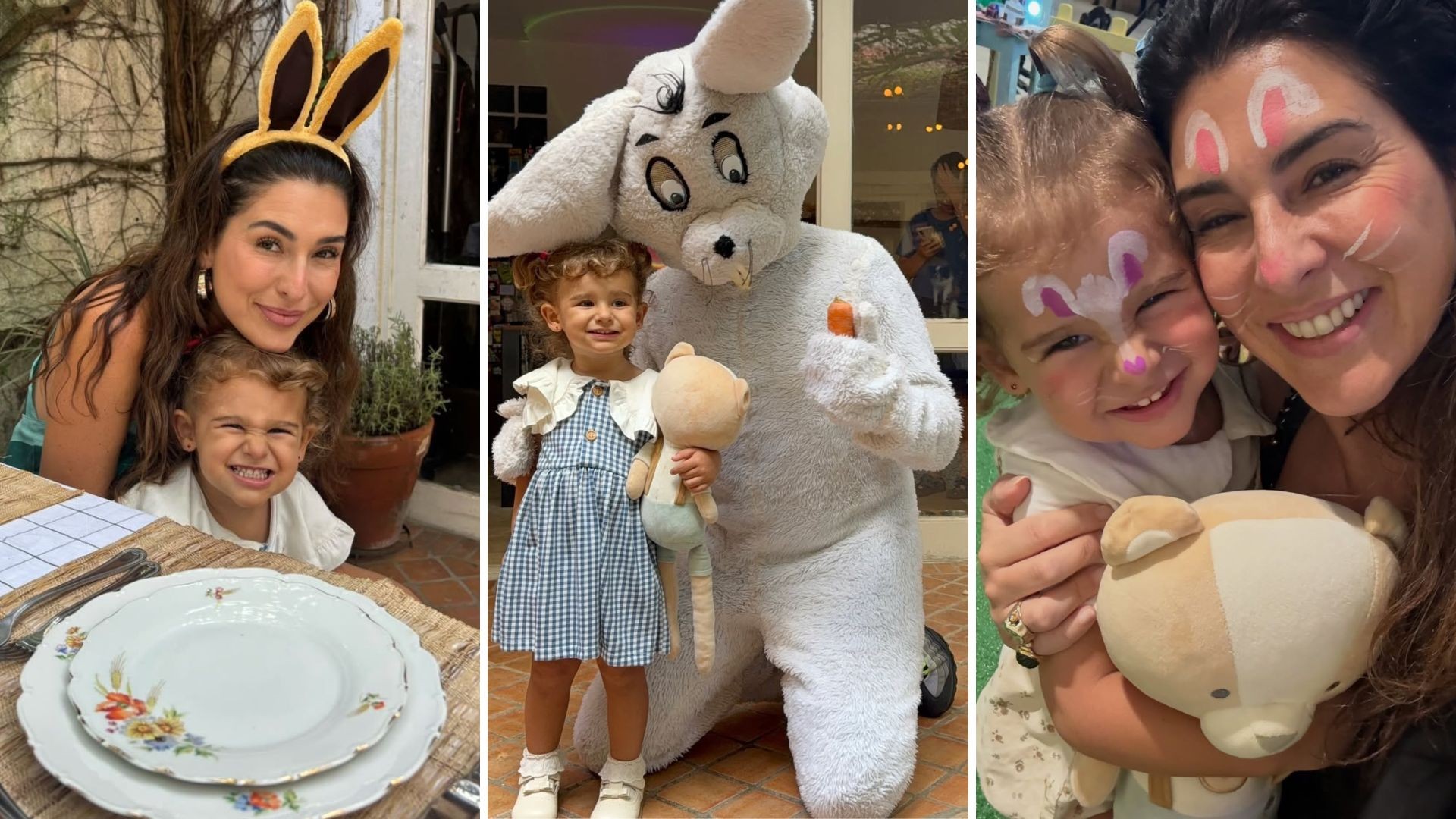 Fernanda Paes Leme abre álbum de Páscoa com a filha Pilar
