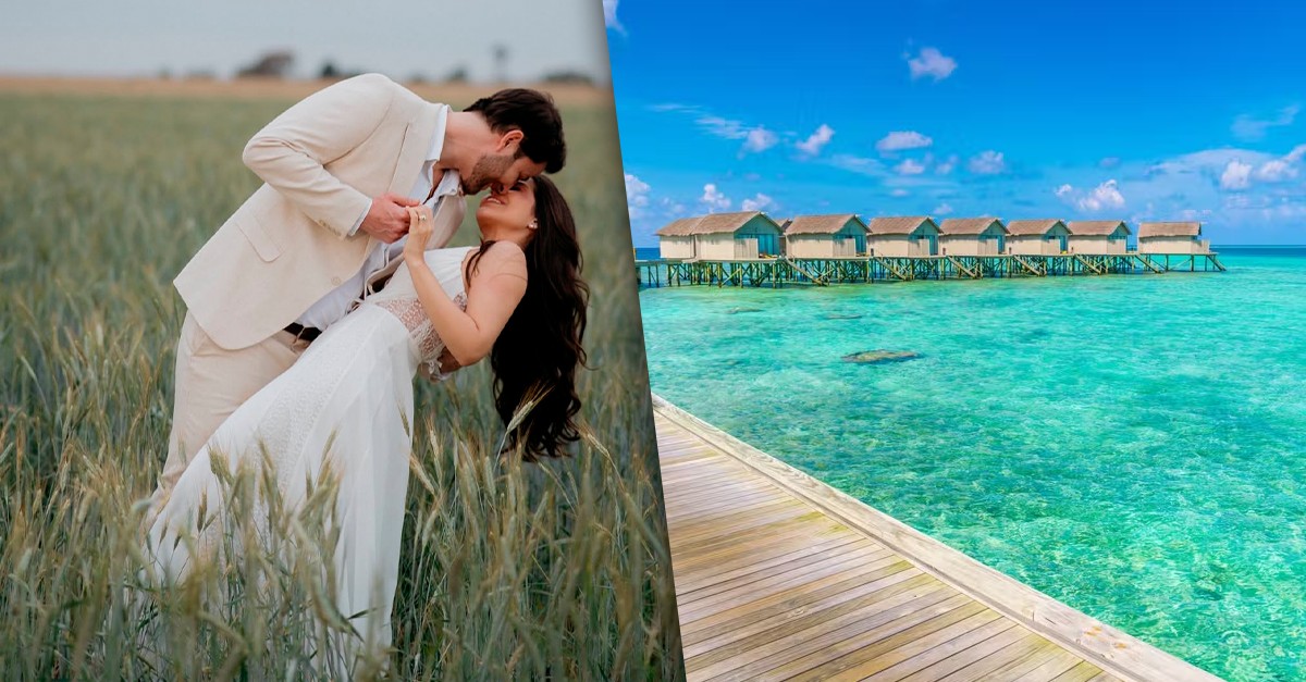 Após casamento, ex-BBBs Lais Caldas e Gustavo Marsengo vão passar lua de mel em Maldivas por 10 dias