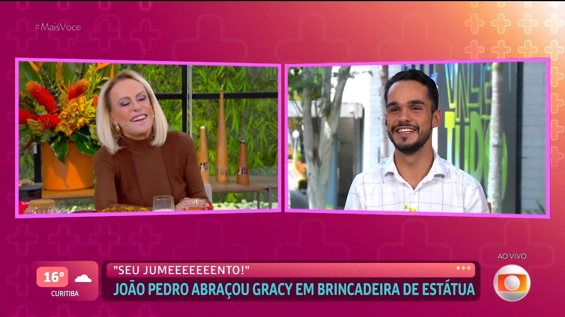João Pedro revê cena que marcou o BBB 25 e justifica: 'Eu gosto muito da Gracyanne'