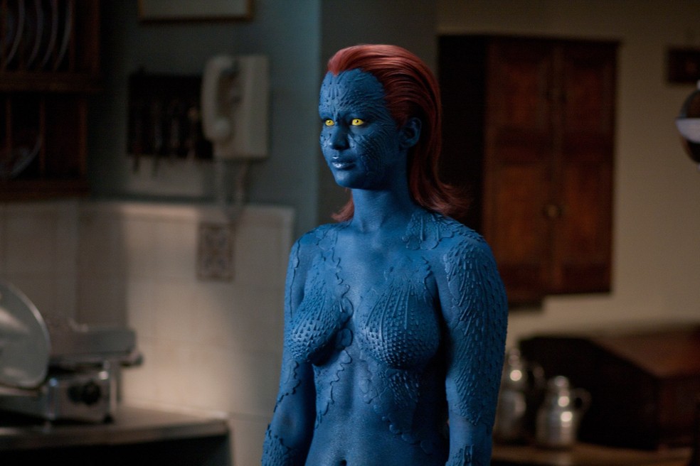 Jennifer Lawrence em 'X-Men: Primeira Classe' — Foto: IMDB