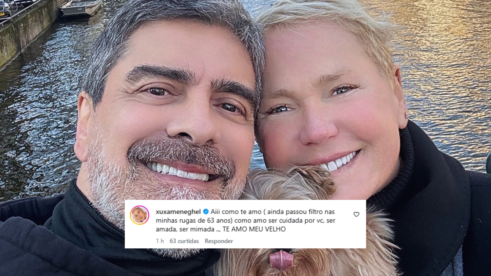 Xuxa se diverte com homenagem de Junno Andrade: 'Passou filtro nas minhas rugas de 63 anos'