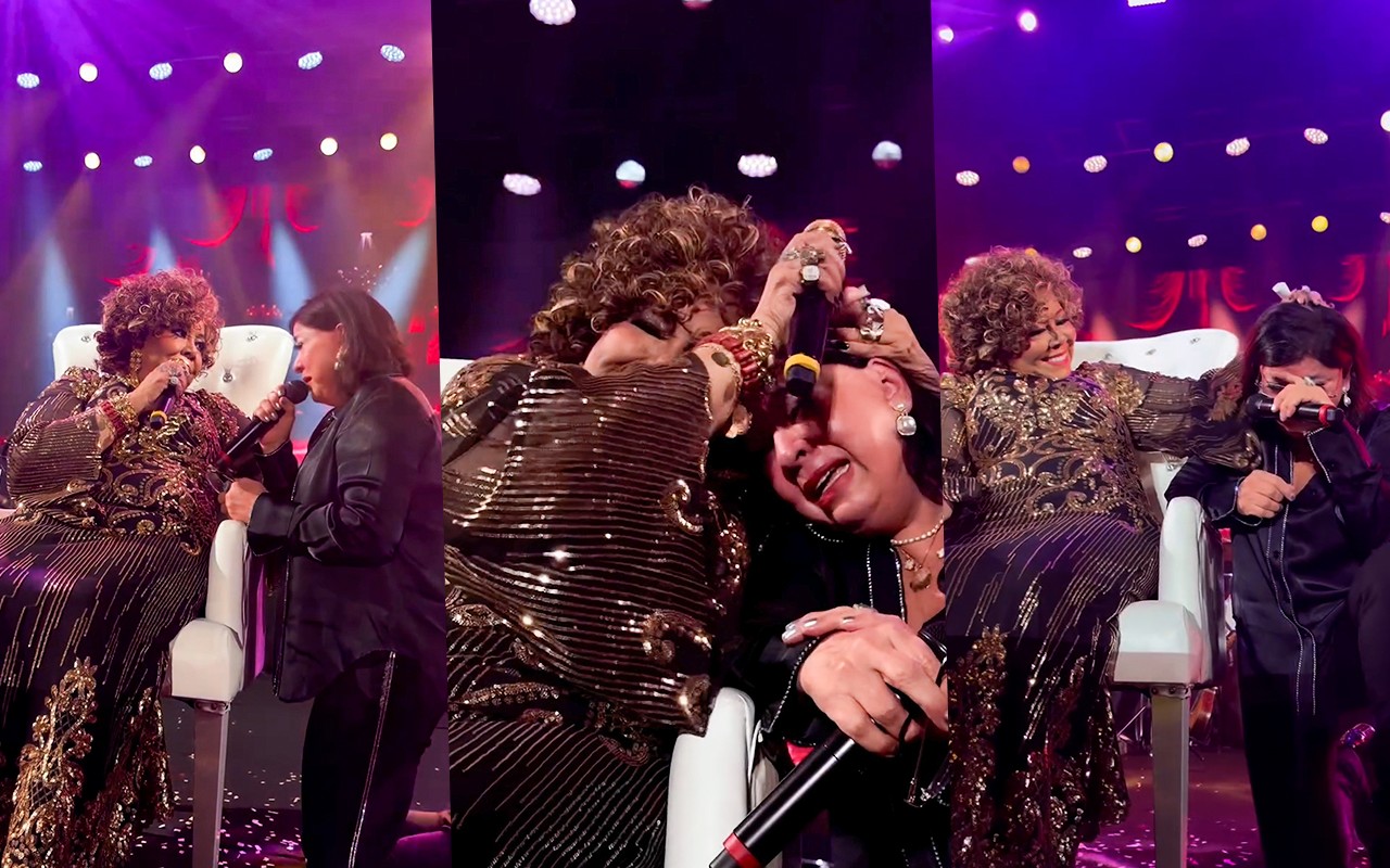 Roberta Miranda chora ao cantar com Alcione música icônica durante show em Angola