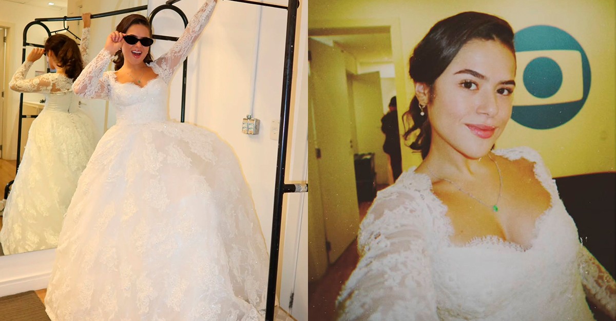 Maisa surge de noiva nos bastidores de Garota do Momento: 'A primeira vez a gente nunca esquece'