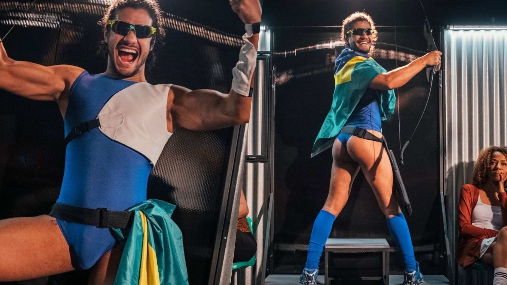 Gabriel Santana surge de body cavado em anúncio de nova peça de teatro