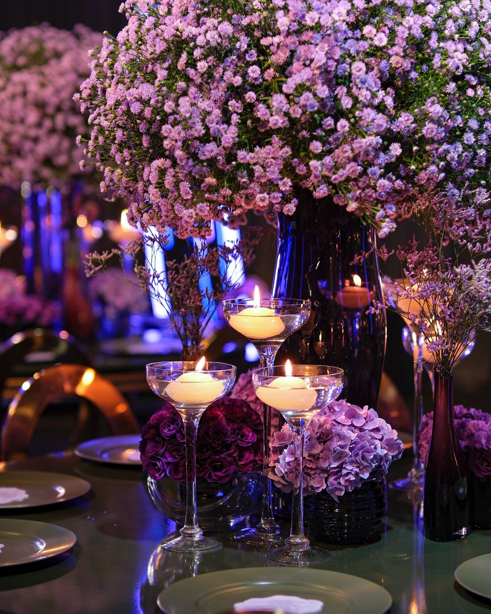 Velas fizeram parte da decoração — Foto: Reprodução Instagram/@fabianochavesfotografia