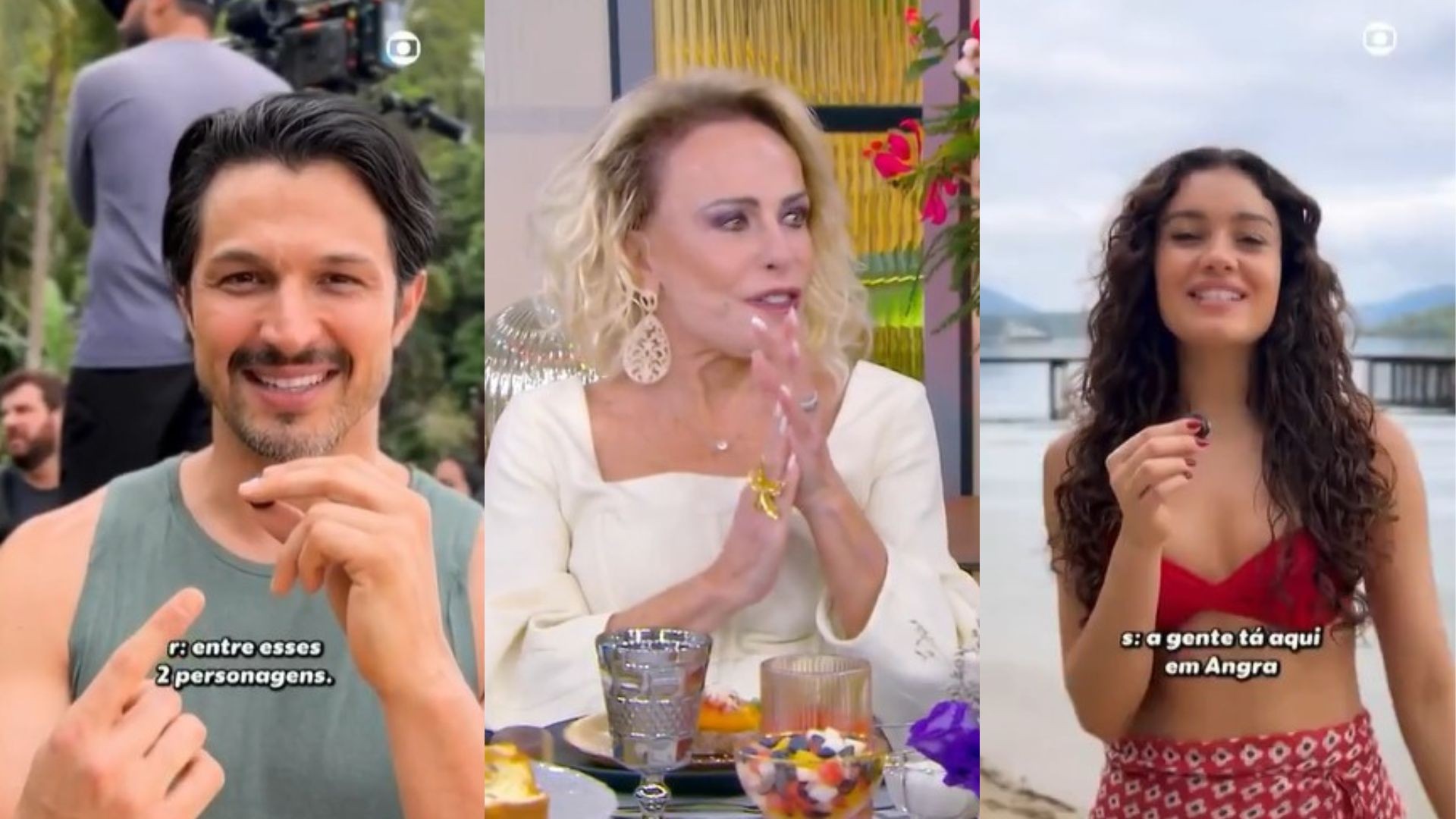 Sophie Charlotte e Romulo Estrela revelam bastidores de gravação de primeira noite do casal 'Paluce', de Três Graças