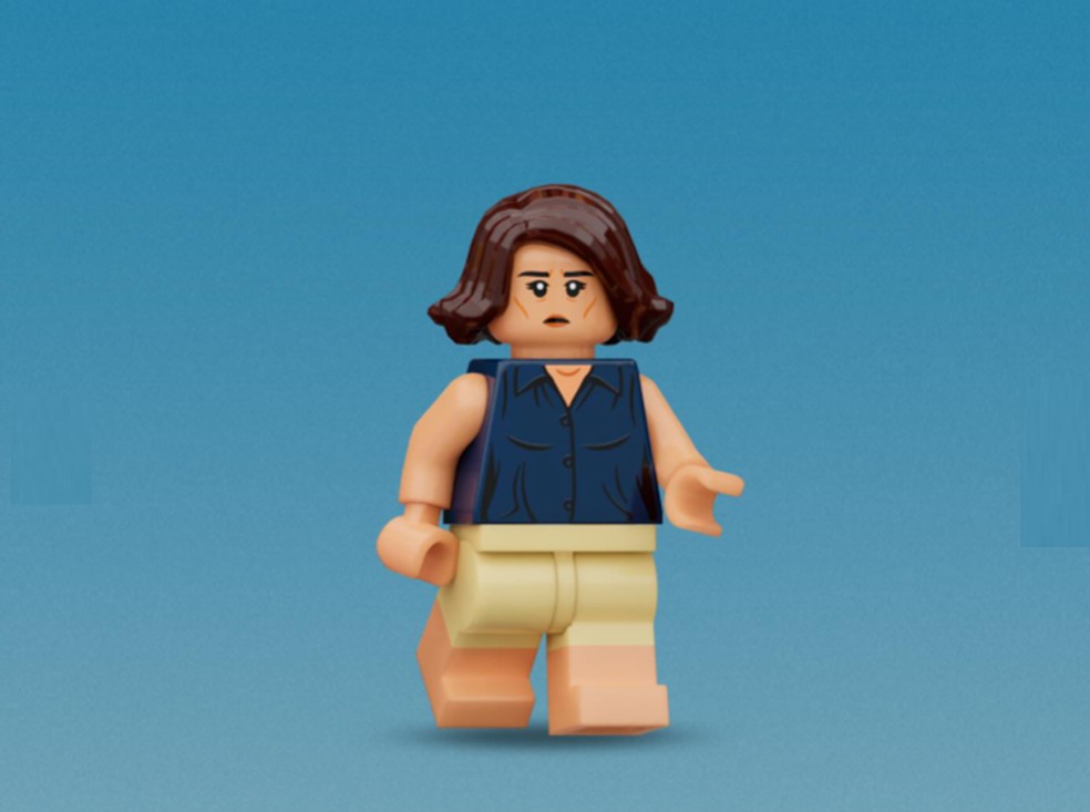 Fernanda Torres em versão Lego — Foto: Reprodução / Instagram