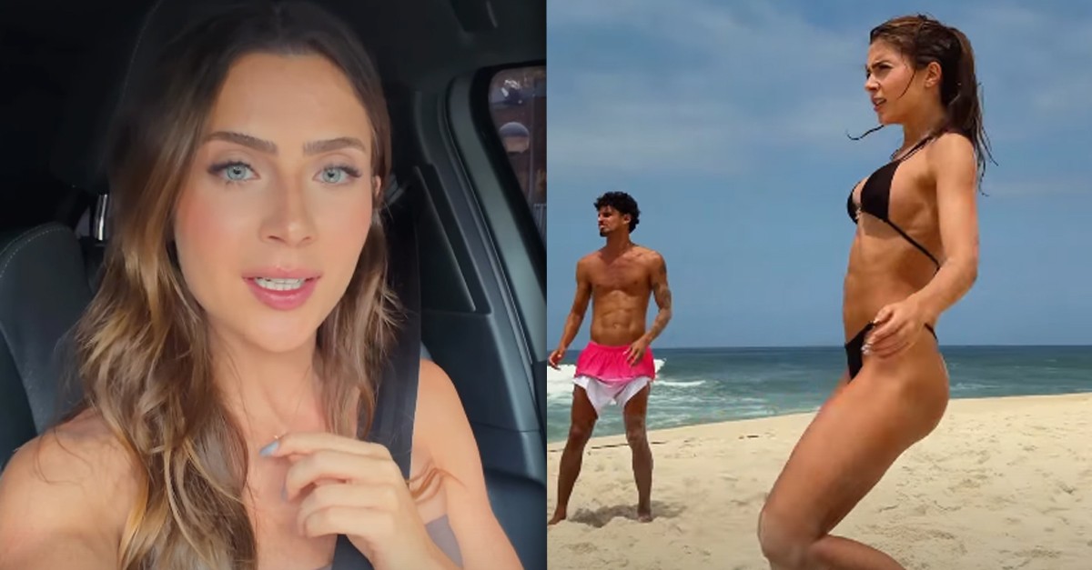 Jade Picon posta vídeo jogando futevôlei de biquíni e fala de 'nova rotina'