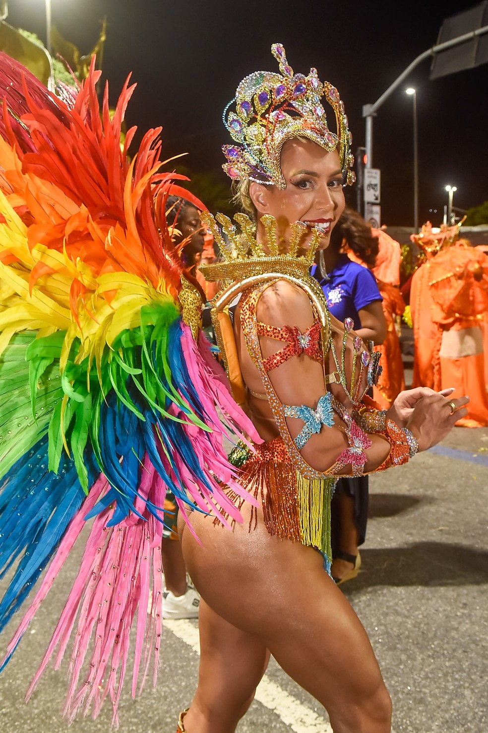 Primeira musa trans da Mangueira faz sua estreia na Tradição, mas critica preconceito no Carnaval: 'Não é tão fácil como a gente acha' — Foto: Roberto Teixeira/gshow