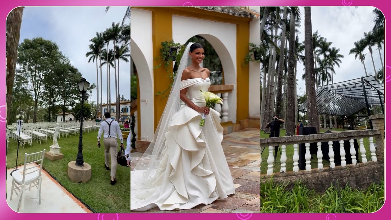 Veja detalhes do casamento de Jakelyne Oliveira e Mariano