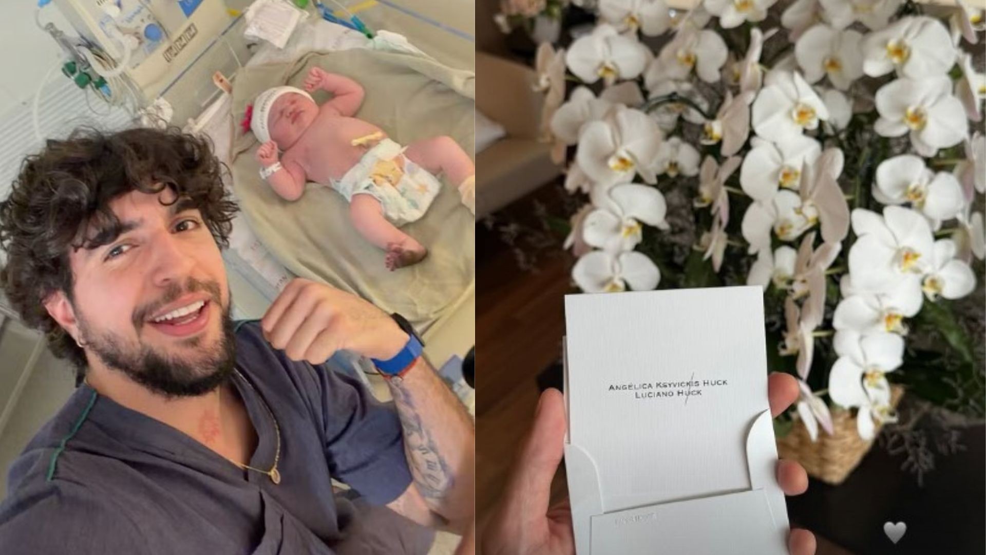Após nascimento de Zuza, Nattan e Rafa Kalimann recebem mimo de Angélica e Luciano Huck