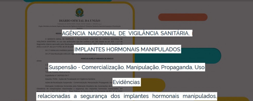 Anvisa proibiu o chip da beleza de ser comercializado — Foto: Reprodução: TV Globo