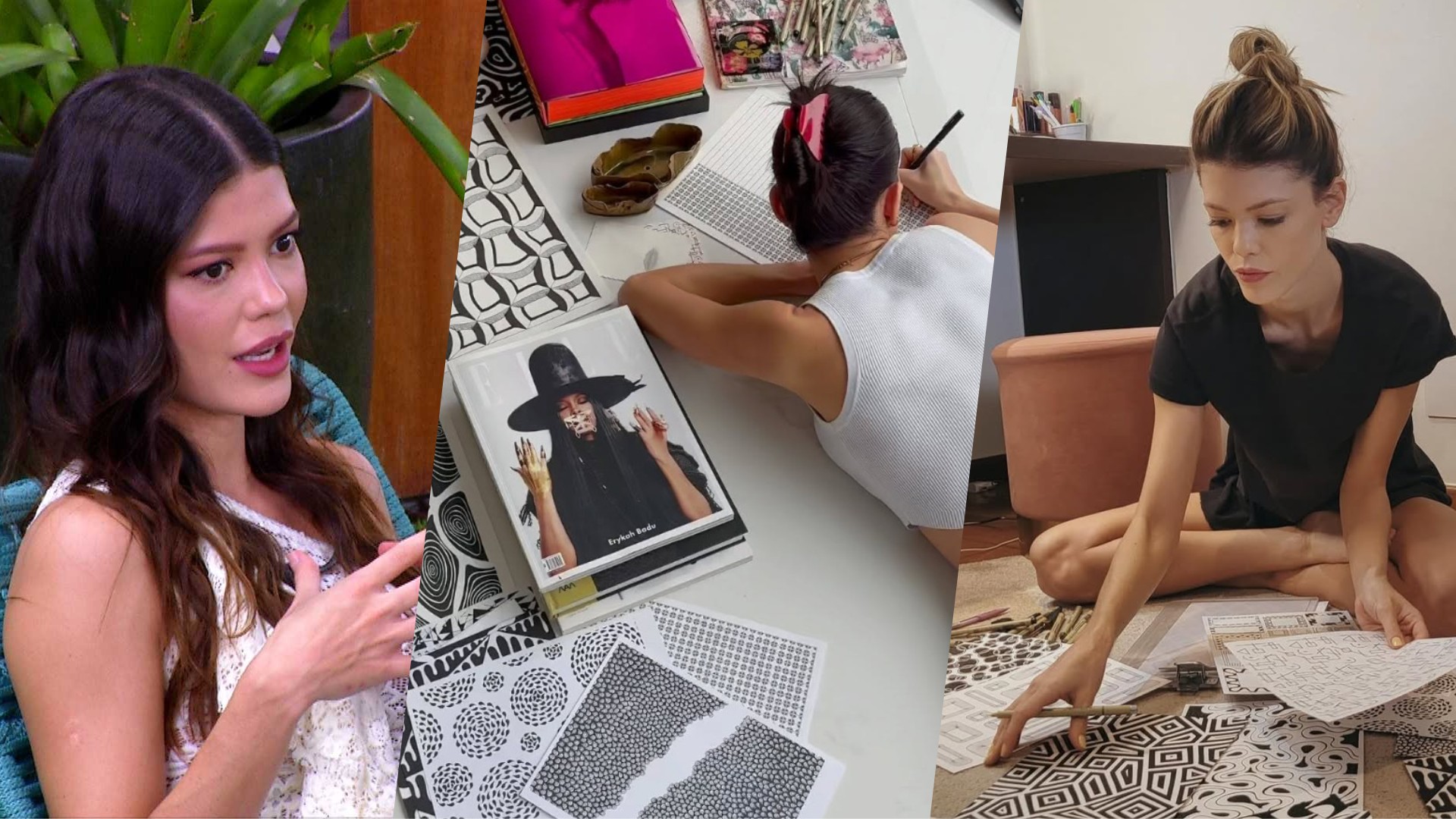 Vitória Strada revela ter feito 'mais de 60 desenhos' e afirma: 'Quero muito fazer mais coisas'