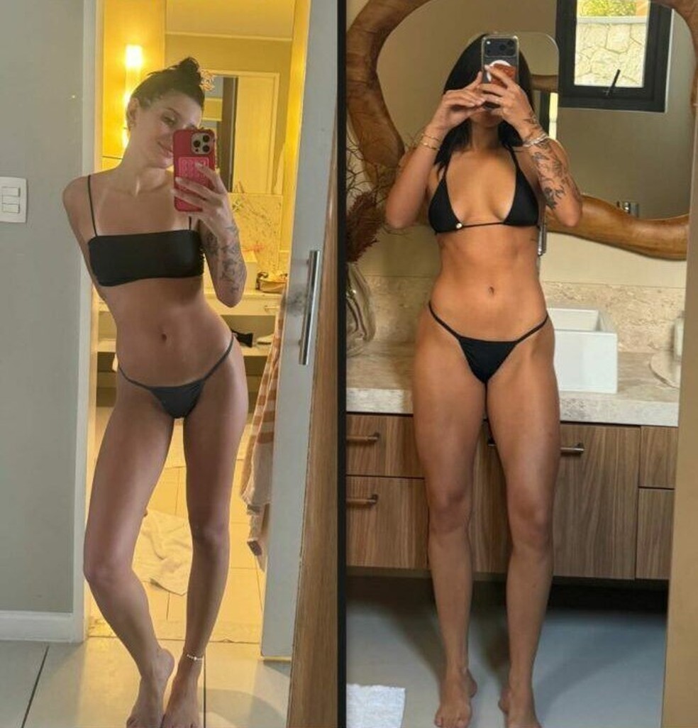 Veja antes e depois de Ana Castela — Foto: Instagram