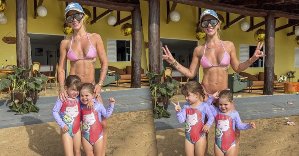 Virginia posta foto ao lado das filhas — Foto: Reprodução/Instagram
