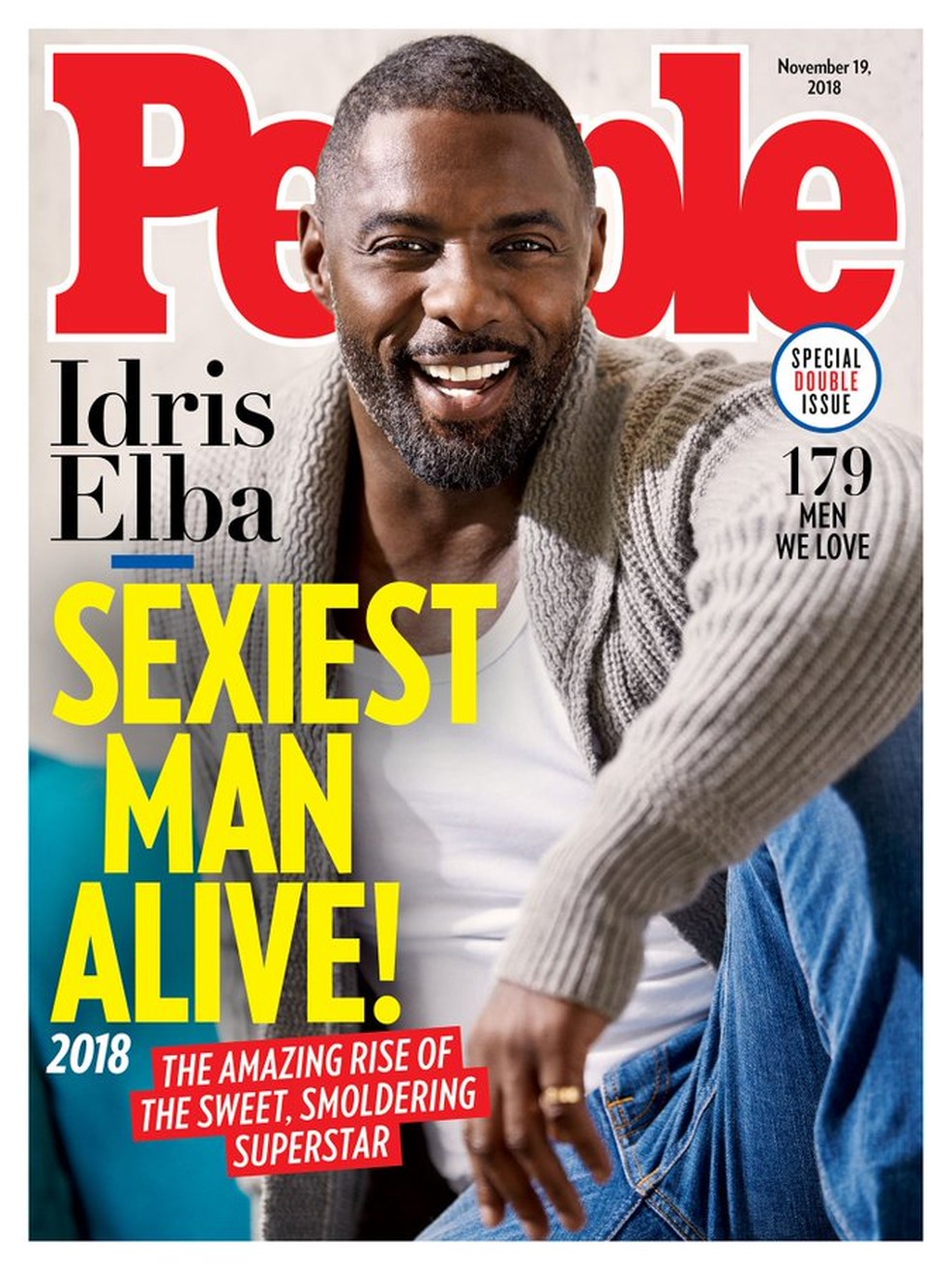 Idris Elba foi eleito o homem mais sexy do mundo em 2018 pela revista People — Foto: Reprodução
