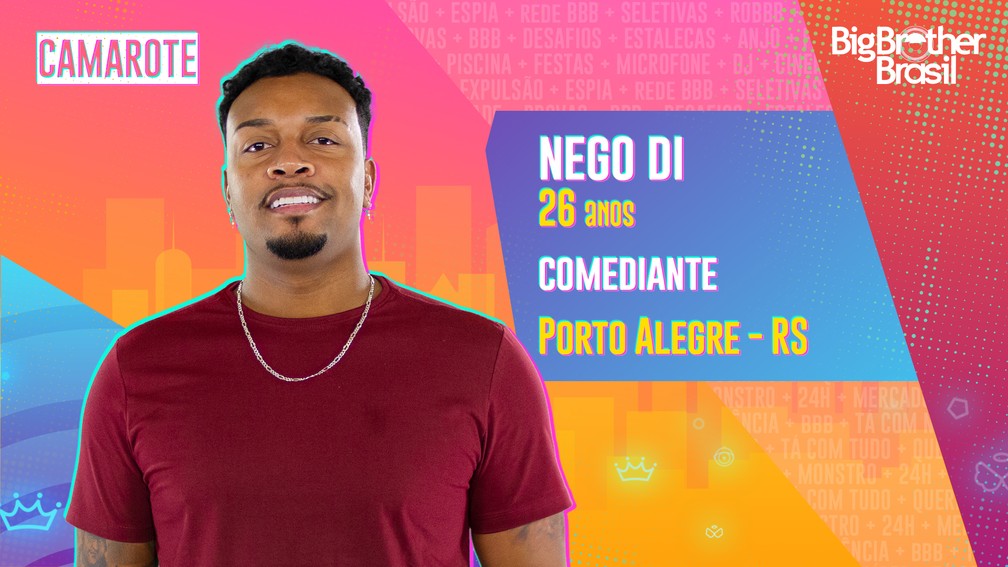 Nego Di é participante do BBB21; conheça! | Gshow