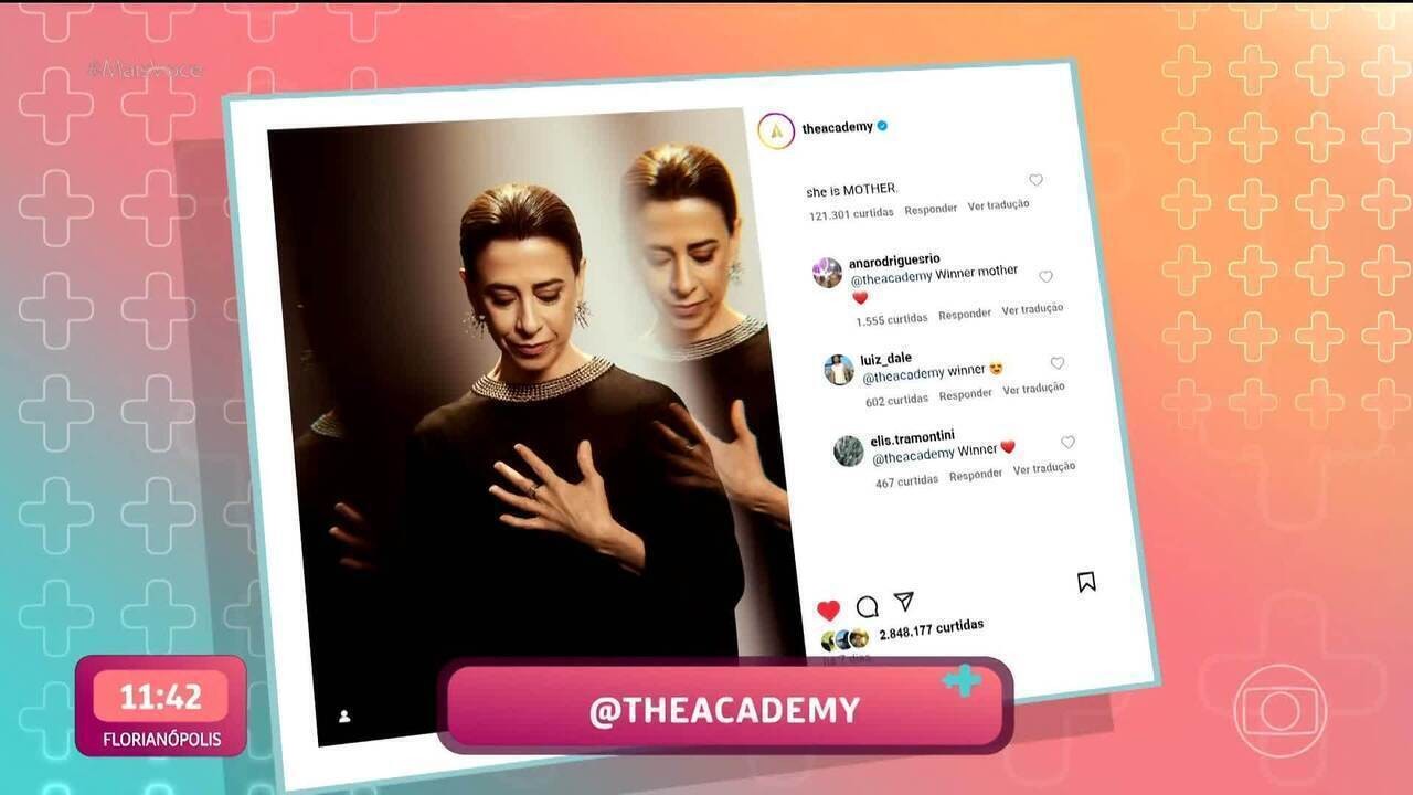 Ana Maria Braga entra na campanha para aumentar likes na foto de Fernanda Torres no perfil da Academia do Oscar: 'Bater 3 milhões de curtidas'