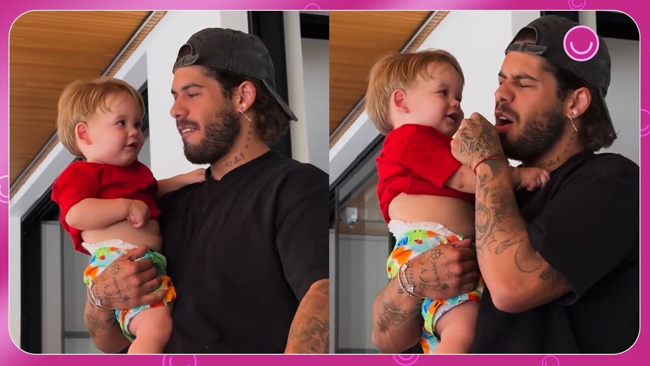 Zé Felipe se diverte ao mostrar filho tentando reproduzir coreografia de música com Ana Castela