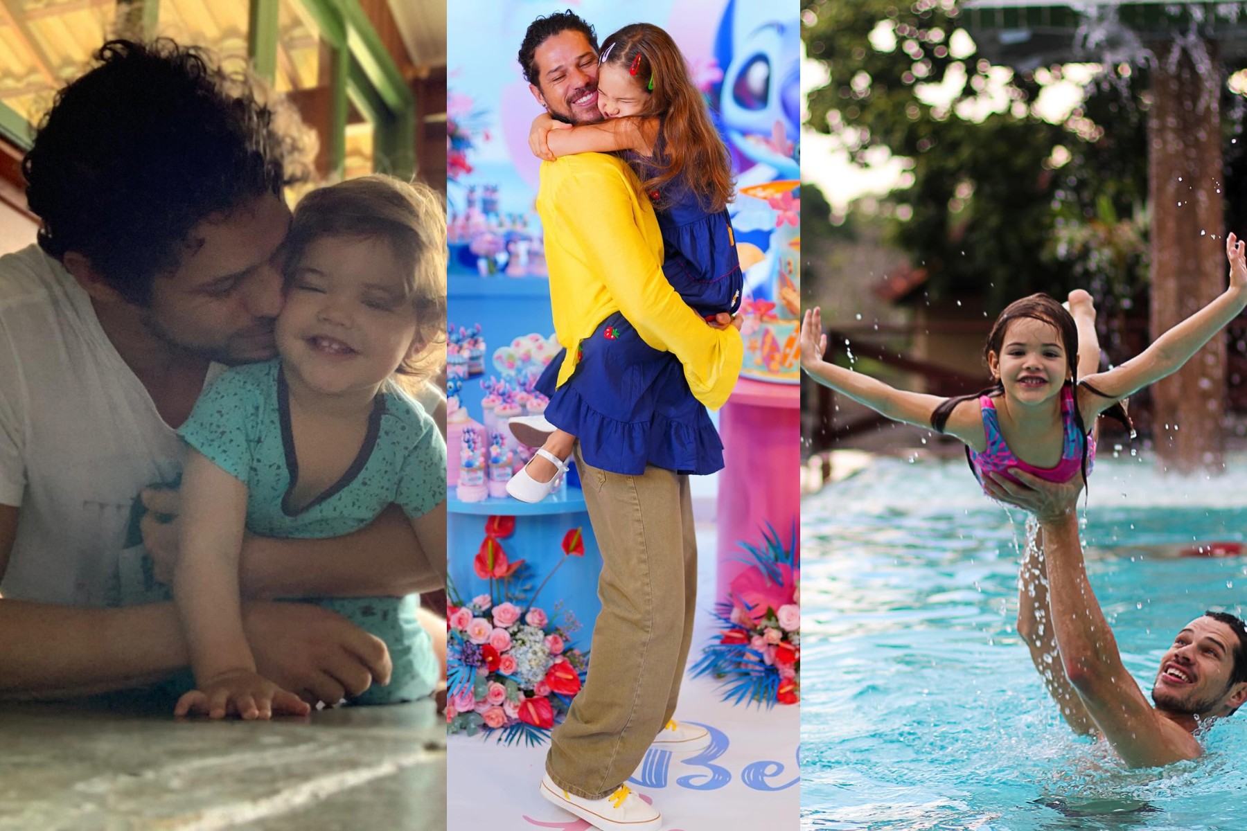 José Loreto parabeniza filha por sete anos de vida