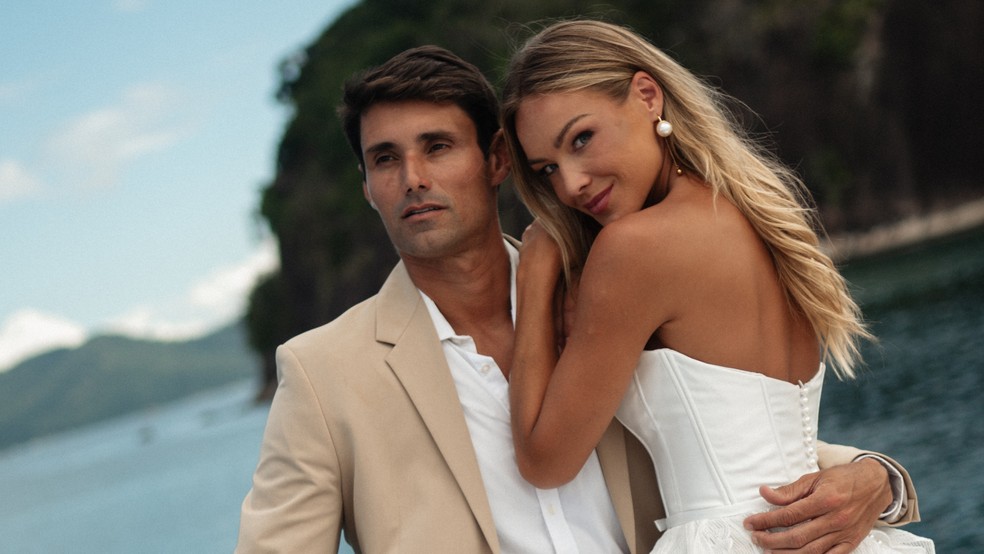 Bárbara Heck e o noivo, Rick Maia — Foto: Acervo pessoal