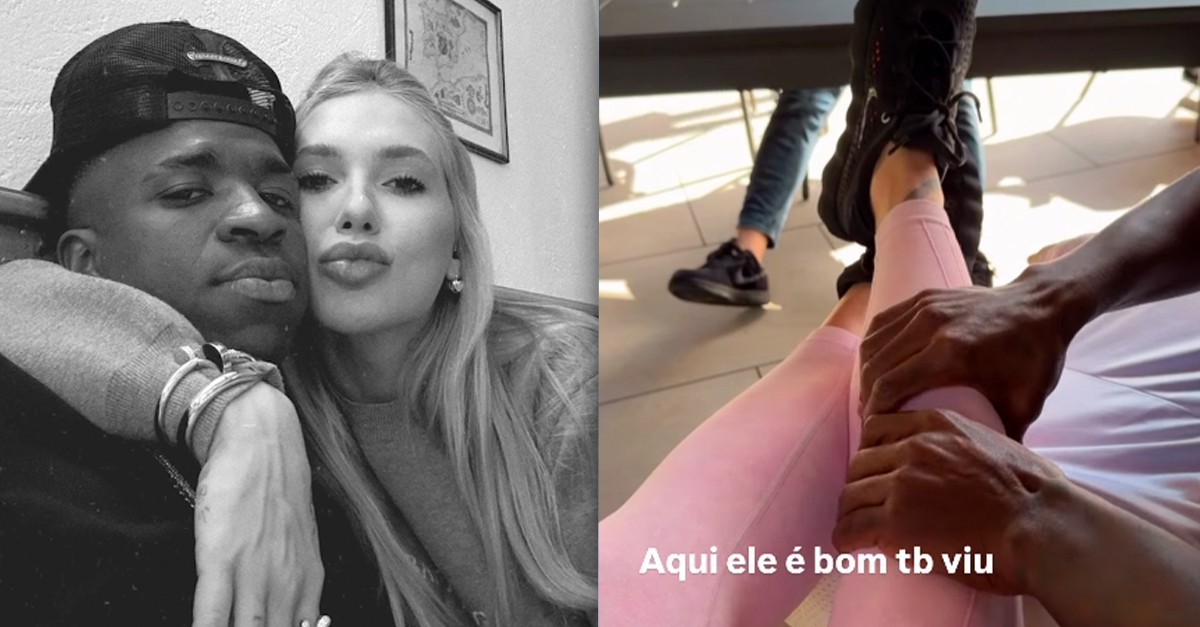 Virginia elogia massagem de Vini Jr.: 'Aqui ele é bom também'