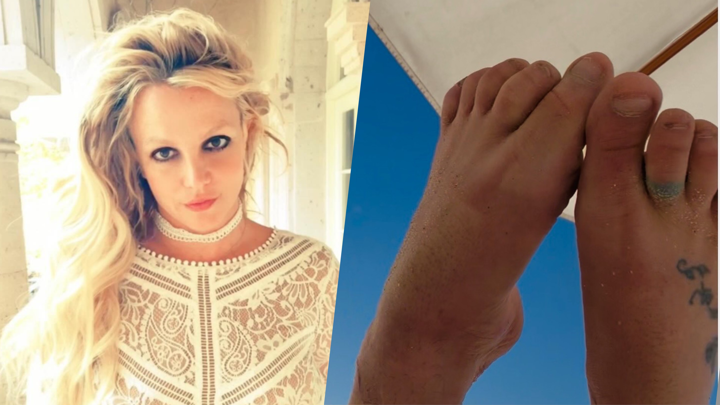 Britney Spears posta foto dos pés e detalhe chama atenção