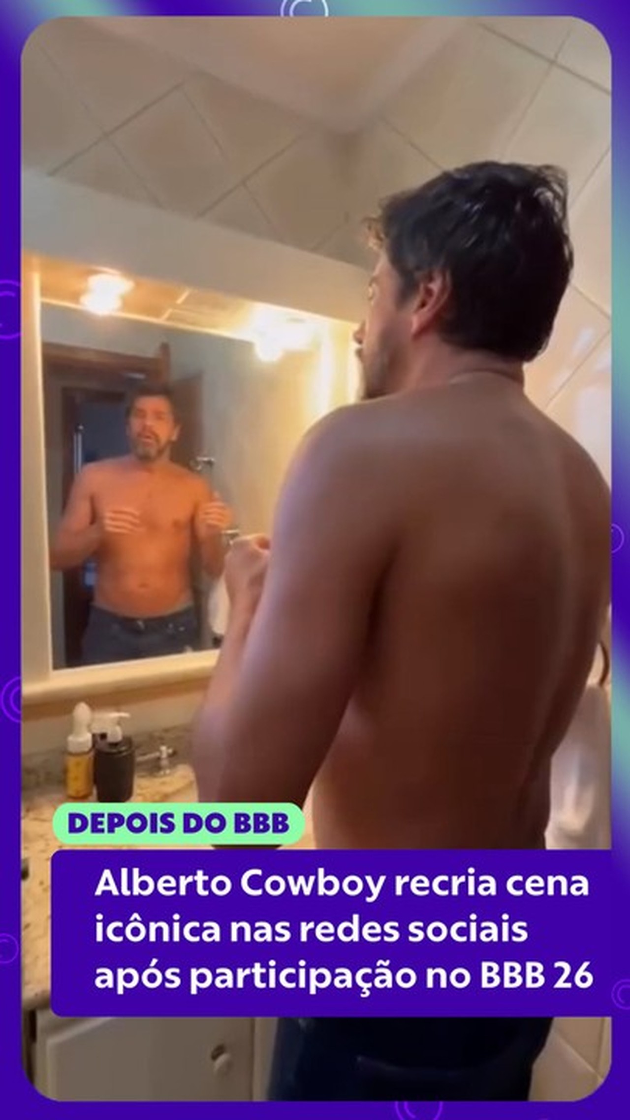 Alberto Cowboy recria meme marcante nas redes sociais após sua participação no BBB 26
