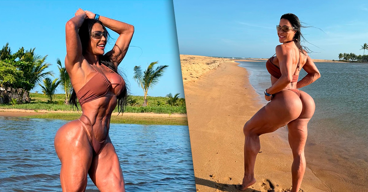 Gracyanne Barbosa posa de biquíni e se despede de viagem: 'Para sempre na minha memória'