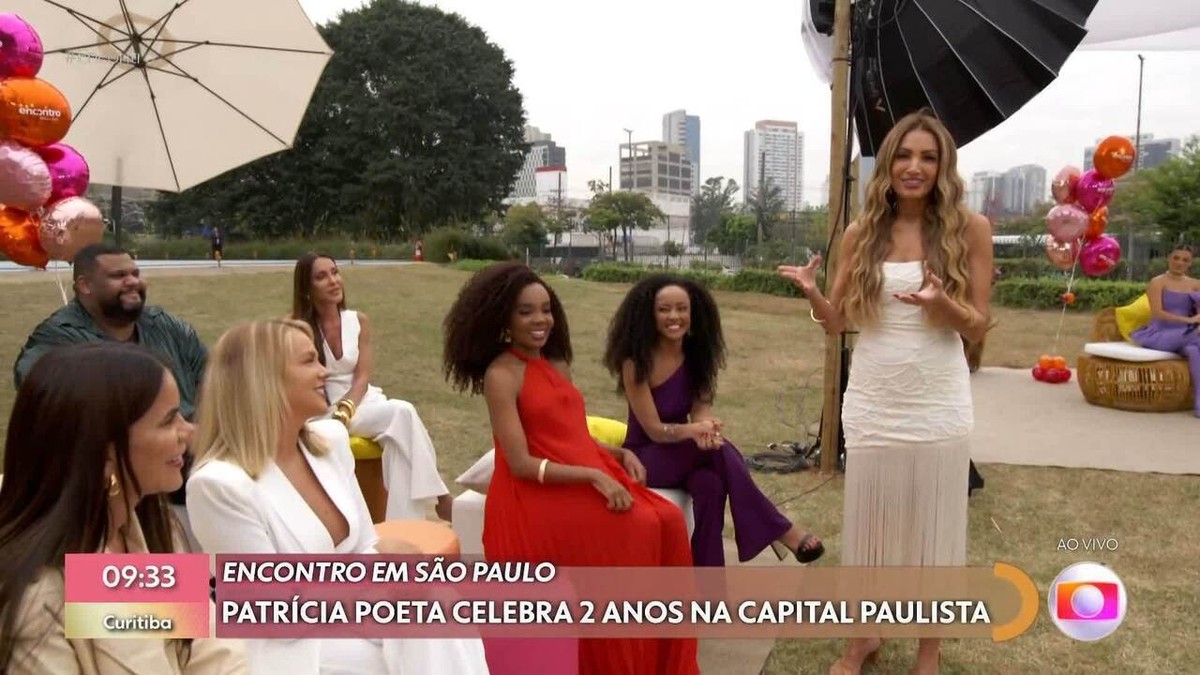 Patrícia Poeta celebra dois anos do Encontro em São Paulo em programa ...