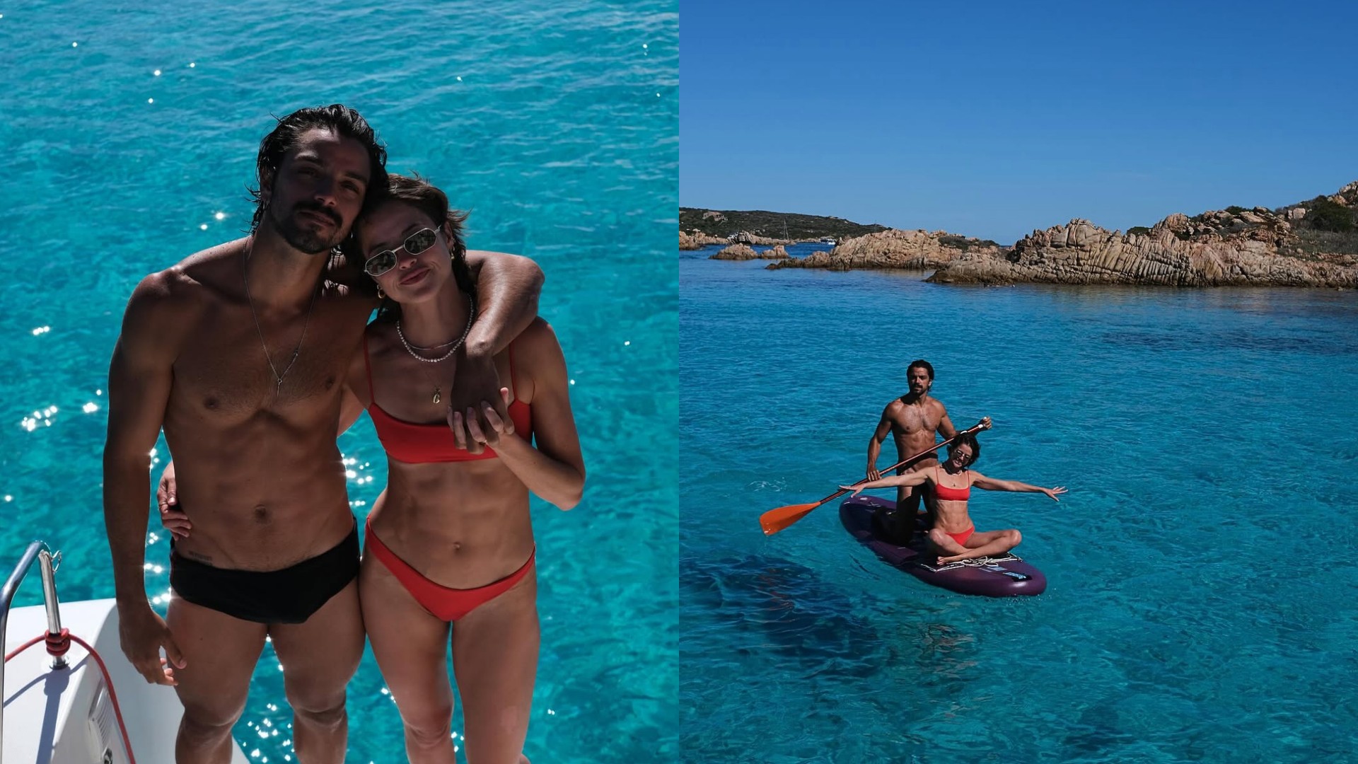 Casalzão! Rodrigo Simas e Agatha Moreira compartilham fotos de biquíni em viagem pela Itália