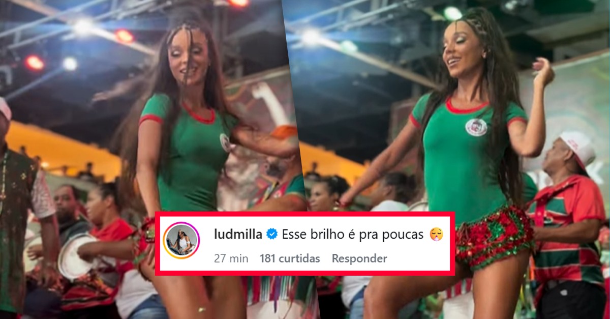 Brunna Gonçalves mostra samba no pé em ensaio da Grande Rio e Ludmilla se derrete: 'Esse brilho é pra poucas'