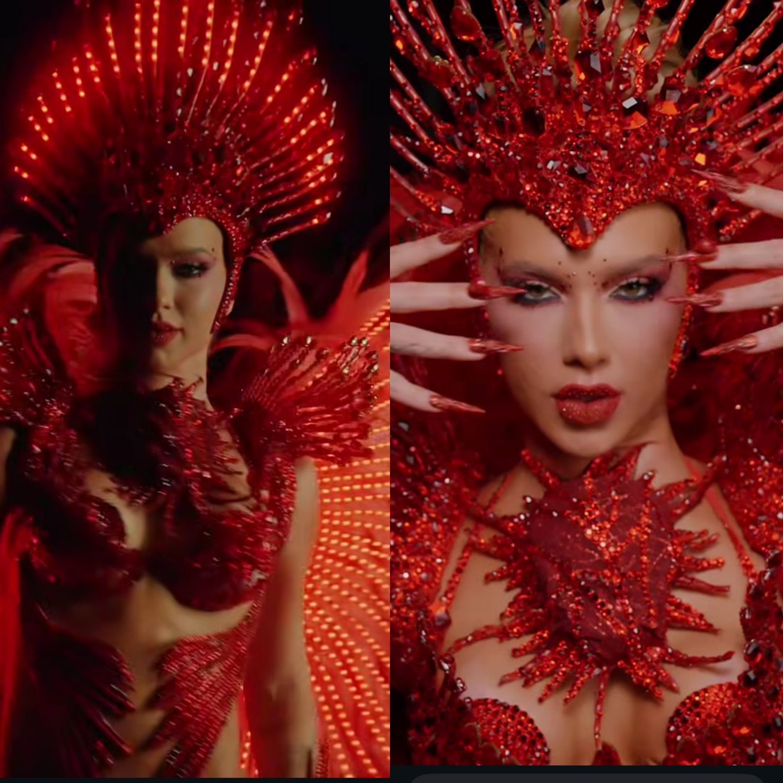 Virginia mostra piercing no dente com número 7 para homenagear Vini Jr. em sua estreia como rainha de bateria