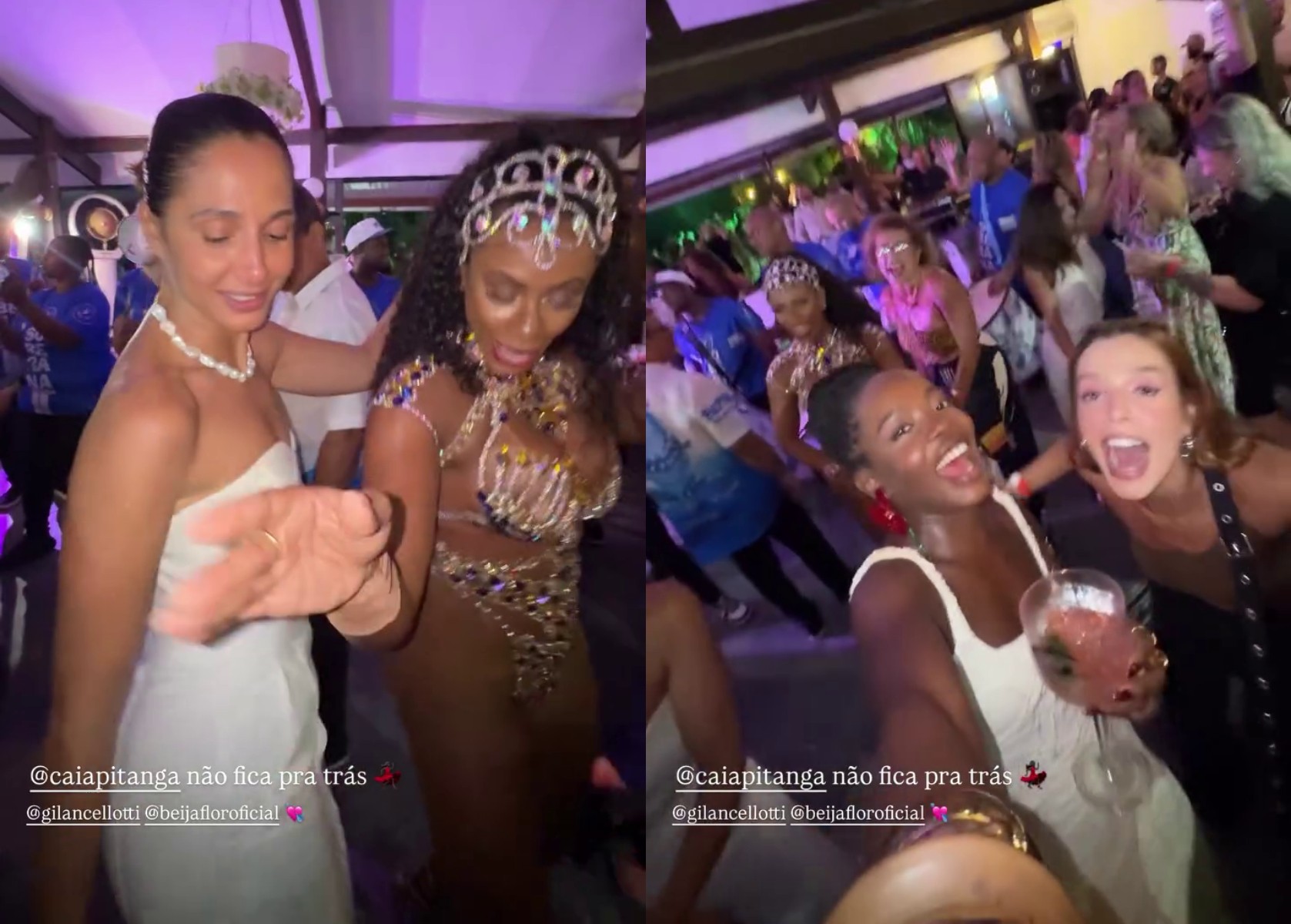 Camila Pitanga cai no samba com elenco de Dona de Mim, para celebrar fim das gravações