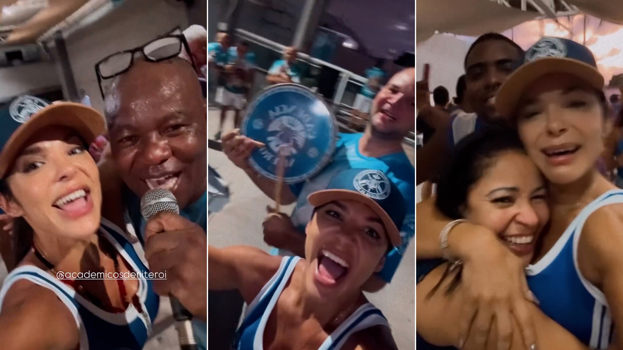 Monique Rizzeto, dona do bumbum desenhado, comemora a vitória da ...