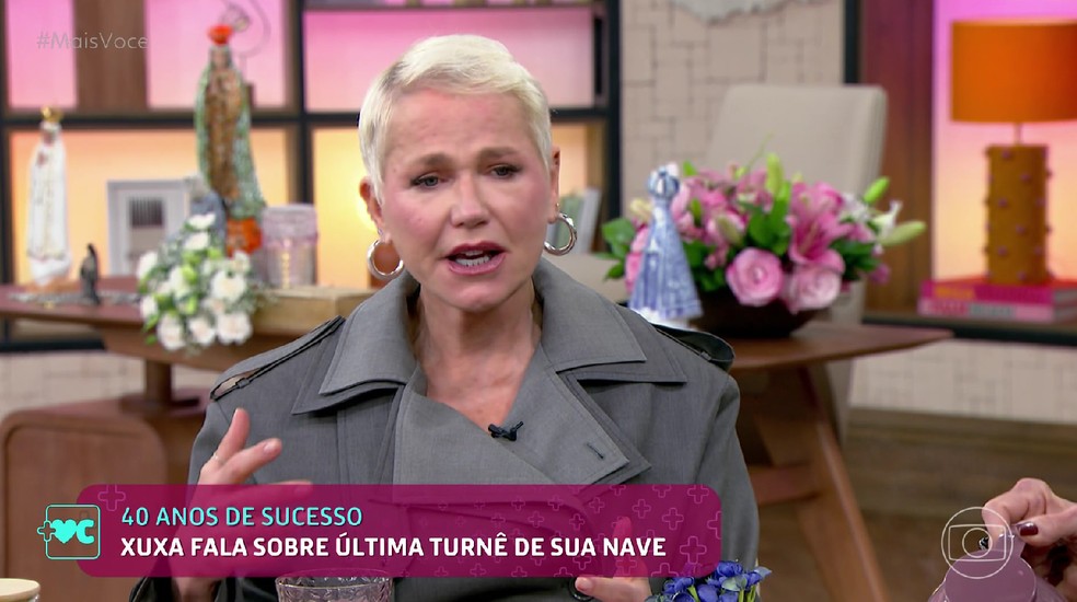 Xuxa participa no Mais Você — Foto: Globo