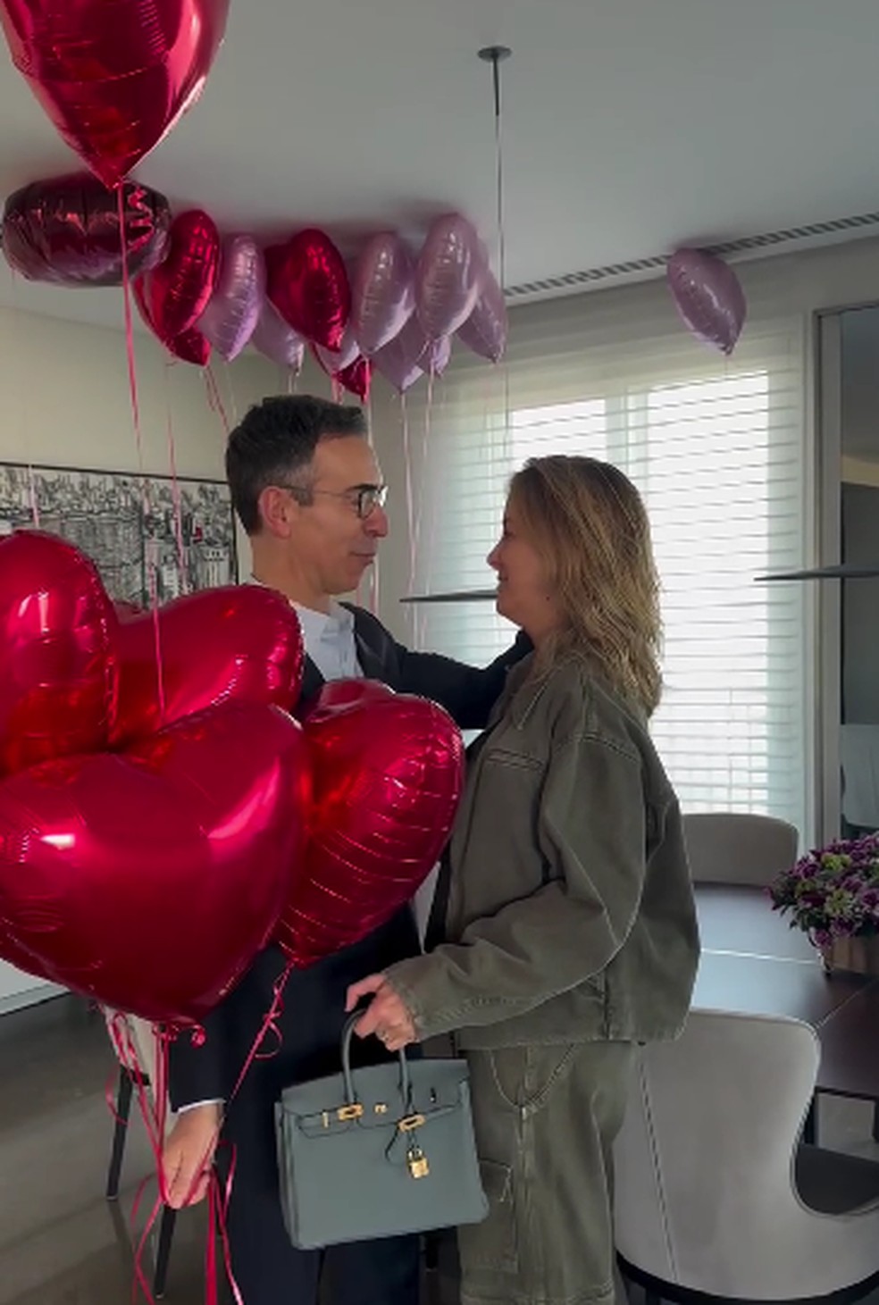 Cesar Tralli e Ticiane Pinheiro — Foto: Reprodução/Instagram