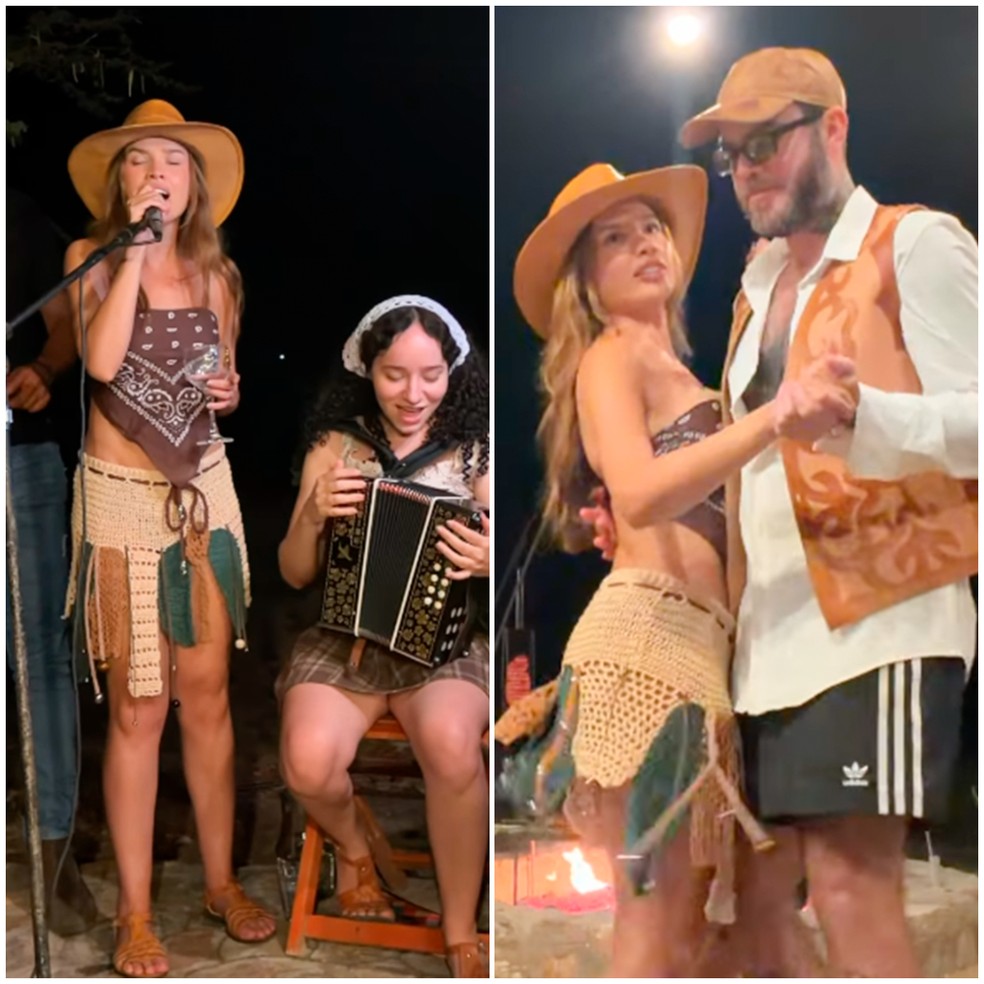 Juliette canta e dança forró no Cariri — Foto: Reprodução